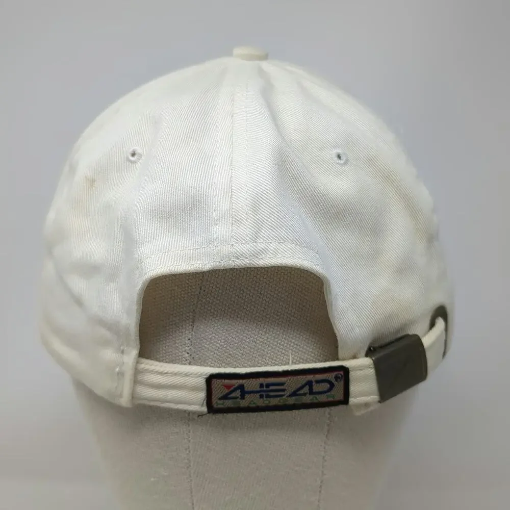 Ahead LPGA Tour Baseball Cap White One Size Golf Embroidery Slideback Strap Hat